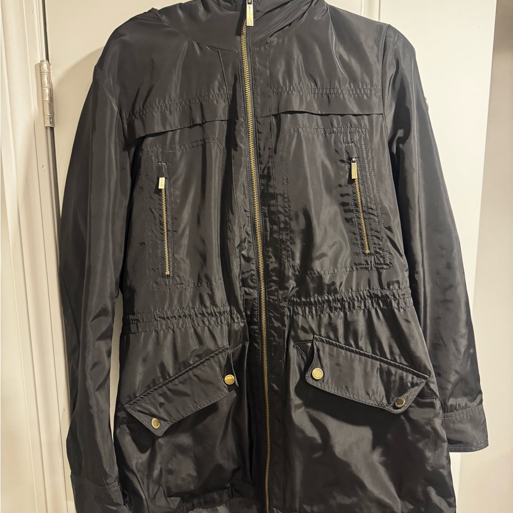 Michael Kors Black Jacket with Gold Label